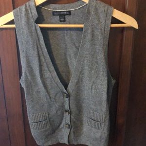 Banana Republic luxury cashmere button vest
